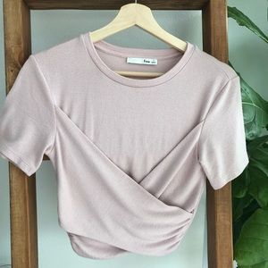 Aritzia Blush Crop Top